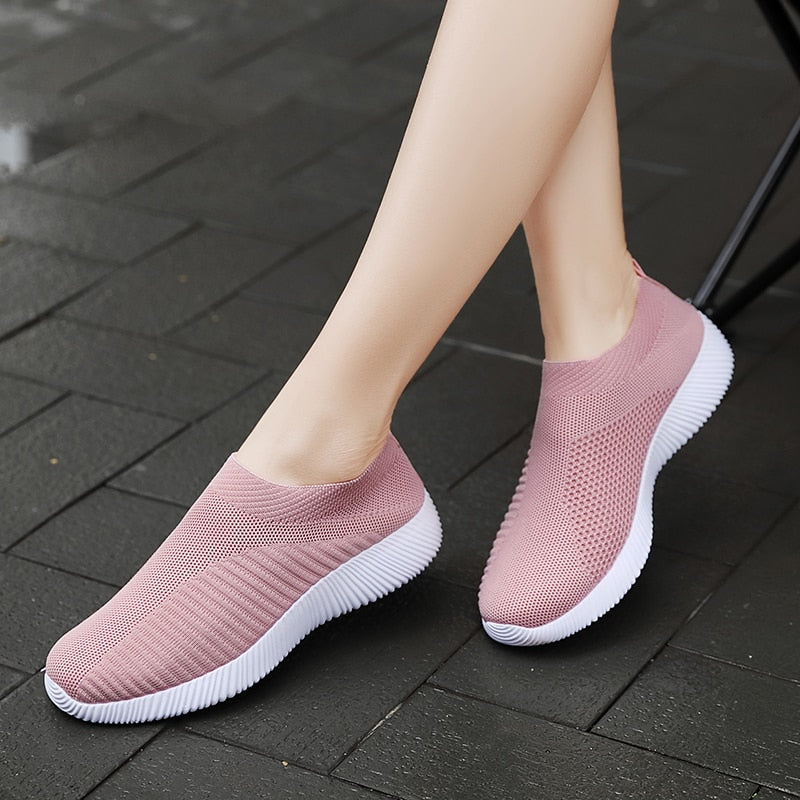 Slip On Flat Sock Sneakers 