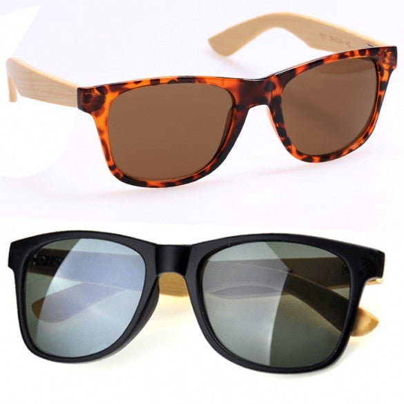 Handmade Bamboo Legs Eyewear Eyeglasses Rivet Sunglasses UV 400
