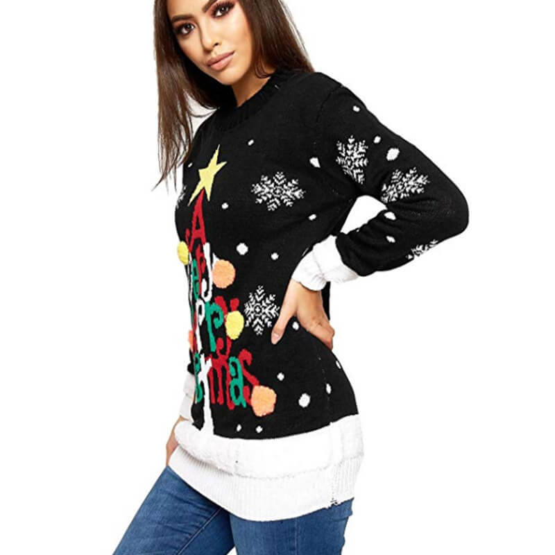 Funny Ugly Christmas Letter Pullover Sweater