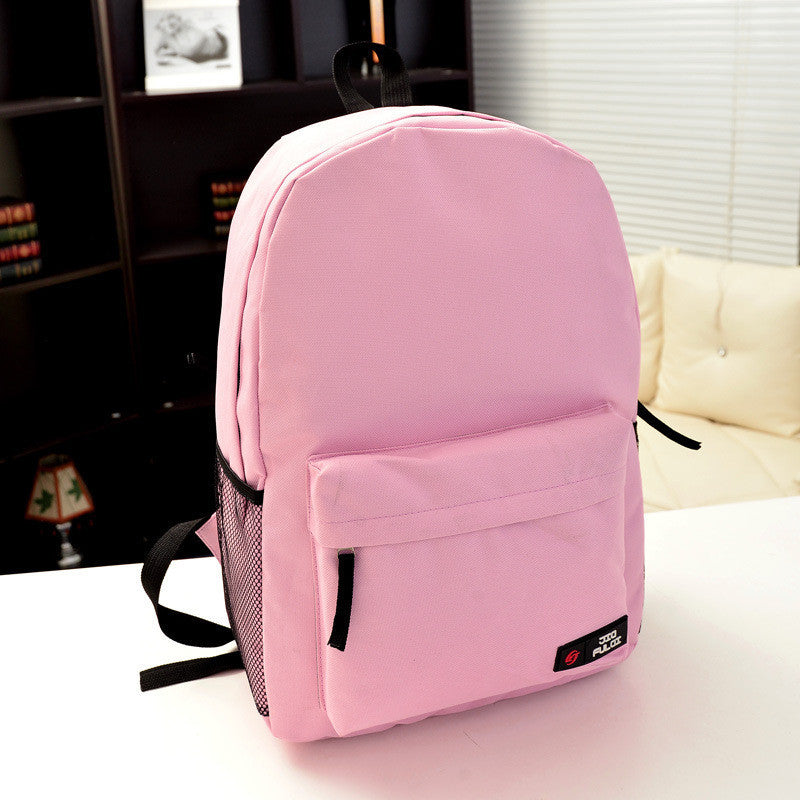 Pure Color Korean Style Flexo Backpack - Meet Yours Fashion - 15