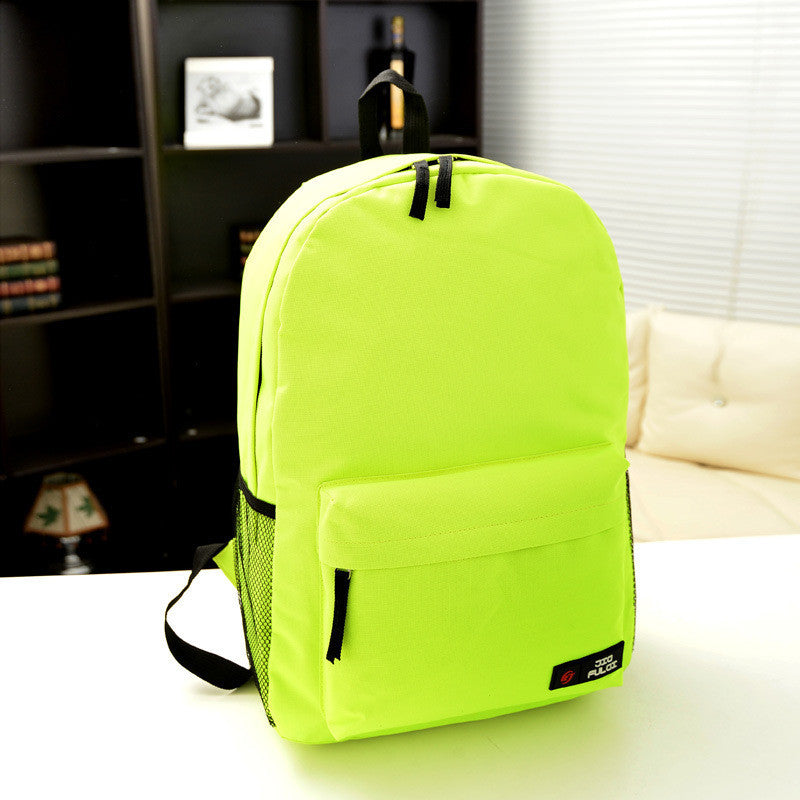 Pure Color Korean Style Flexo Backpack - Meet Yours Fashion - 16