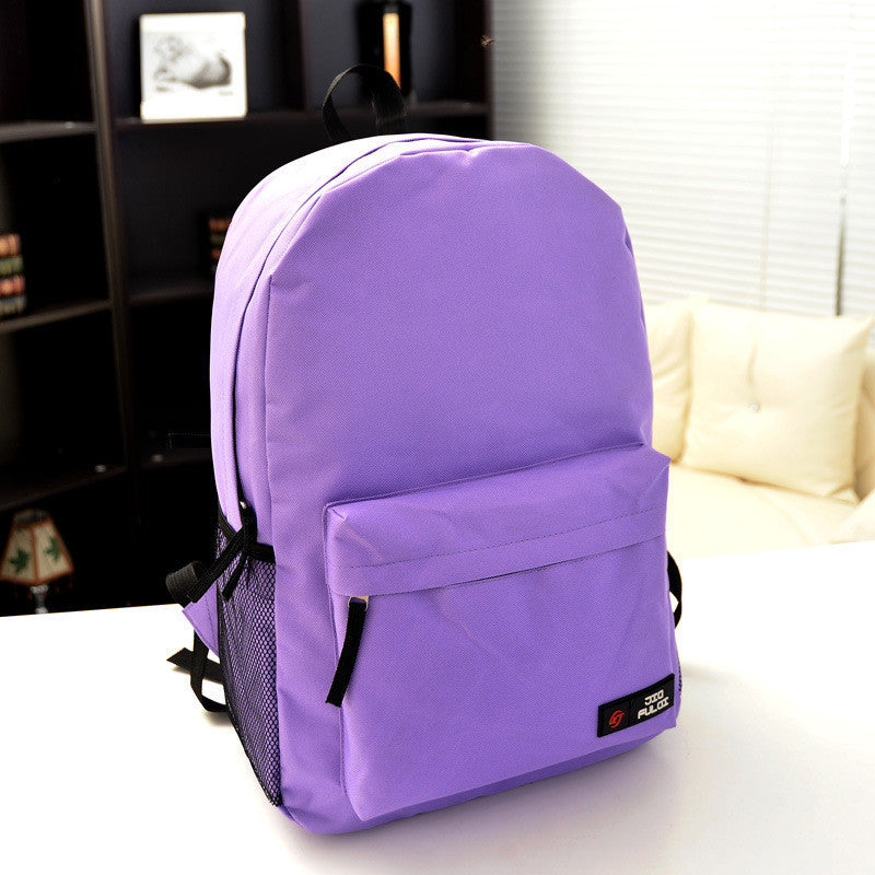 Pure Color Korean Style Flexo Backpack - Meet Yours Fashion - 12