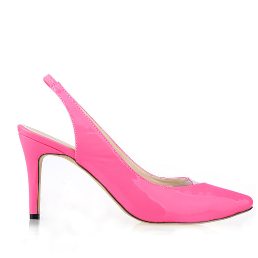 Fashionable Pointed Toe Cutout Stiletto Heels Shoes-2