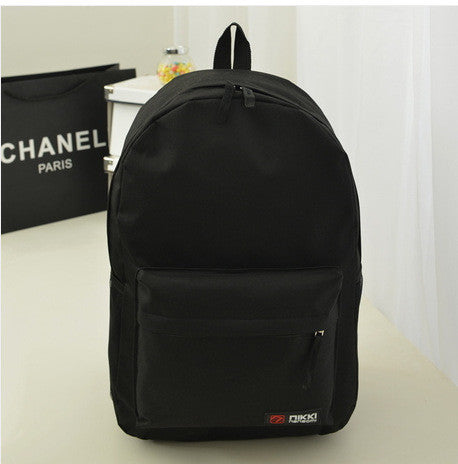 Pure Color Korean Style Casual Backpack School Travel Bag - Meet Yours Fashion - 1