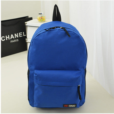 Pure Color Korean Style Casual Backpack School Travel Bag - Meet Yours Fashion - 8