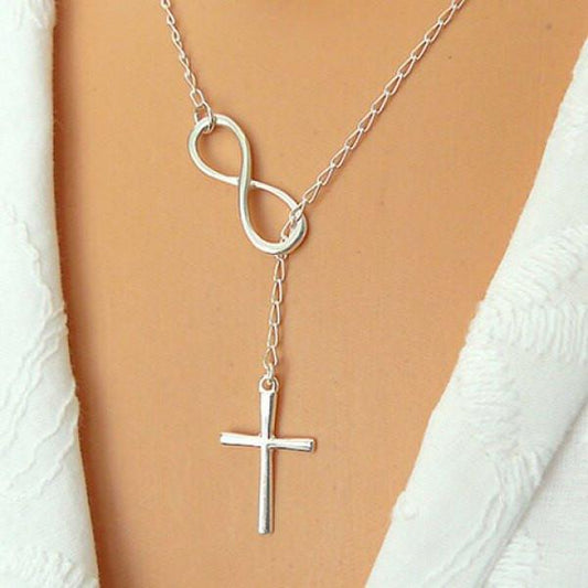 Stylish Chic Eight Cross Shape Pendant Necklace