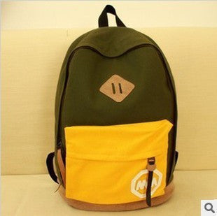 Fashion Korea Style Contrast Color School Backpack Travel Bag - Meet Yours Fashion - 3