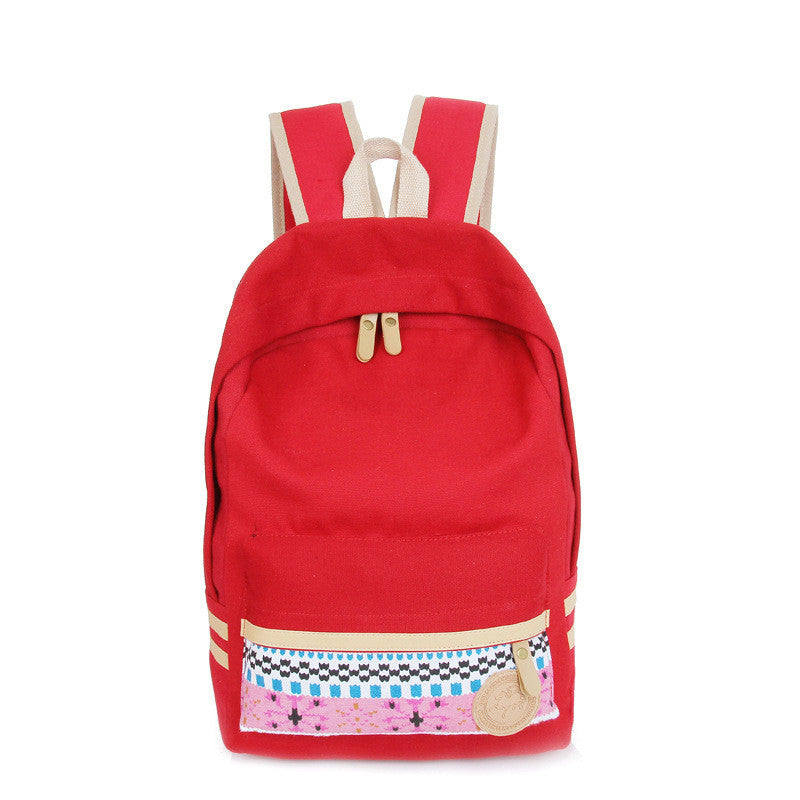 Fashion Street Style Print School Backpack Canvas Bag - Meet Yours Fashion - 1