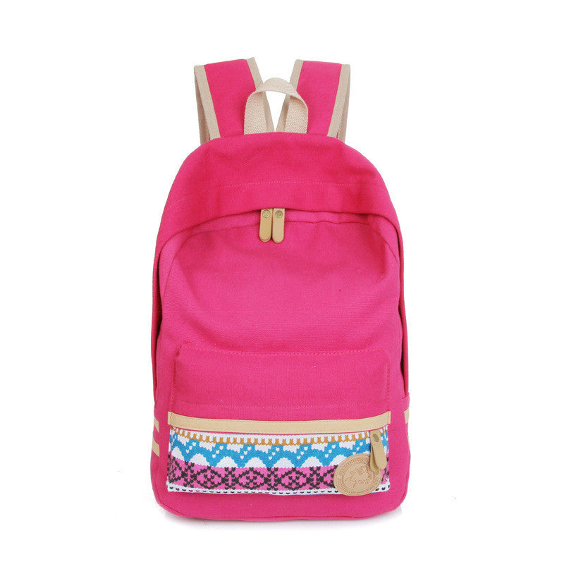 Fashion Street Style Print School Backpack Canvas Bag - Meet Yours Fashion - 7
