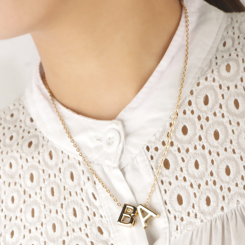 Fashion and Personality English 26 Letters Necklace