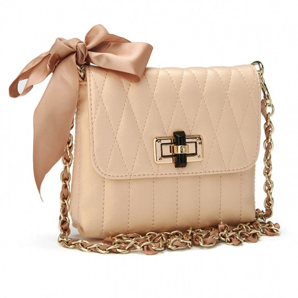 Ladies Chain Shoulder Bag Bowknot Cross Mini Bag - Meet Yours Fashion - 2