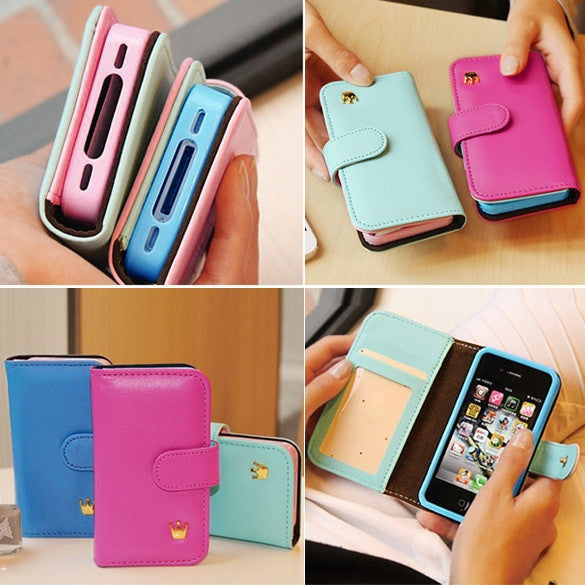 For Apple iPhone 5 5s Slim Luxury Case Cover Flip Leather Hot