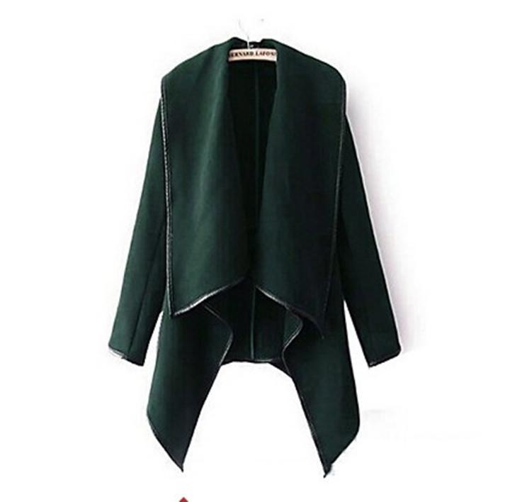 Long Irregular Thickening Woolen Overcoat - Meet Yours Fashion - 12
