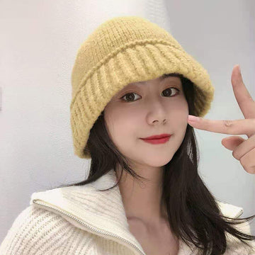 Wool Fisherman Hat Autumn And Winter Fashion Casual Warm Knitted Hat