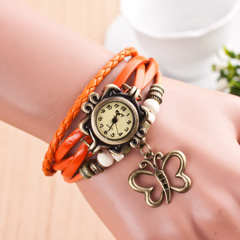 Hollow Out Butterfly Multilayer Watch