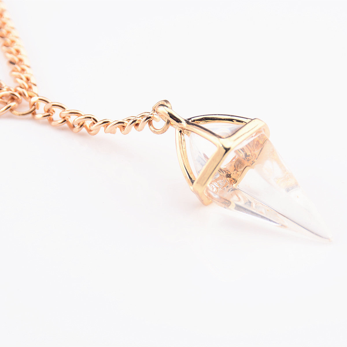 Punk Personality Diamond Crystal Short Pendant Necklace