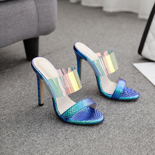 Sparkle Glitter Stylish Stiletto Heel Sandals