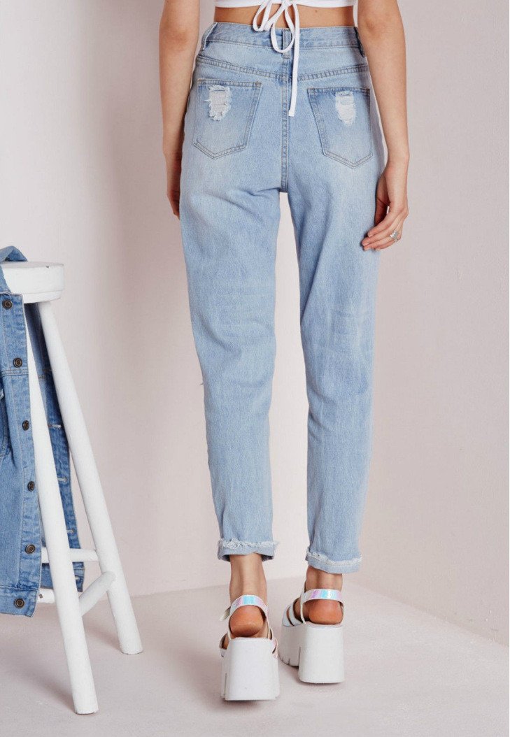 Sexy Cut Out Straight Beggar Jeans - Meet Yours Fashion - 5