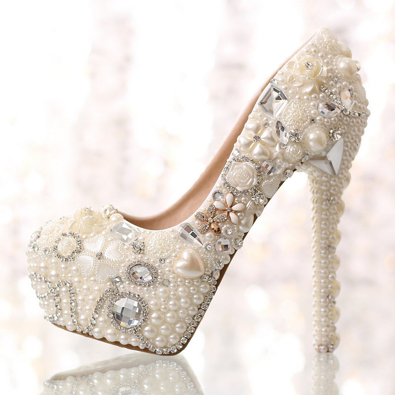 Pearl Diamond Wedding Shoes