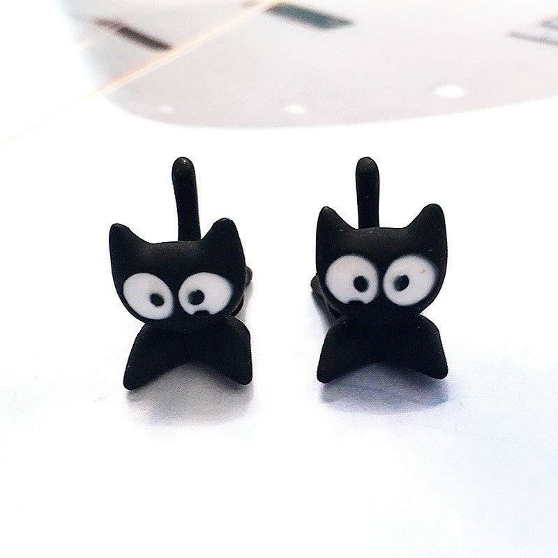 3D Cartoon Animals Through Stud Earrings