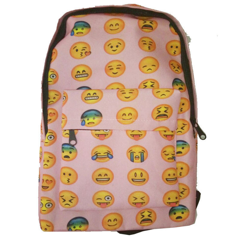 Unique Expression Print Backpack School Travel Bag - Meet Yours Fashion - 3