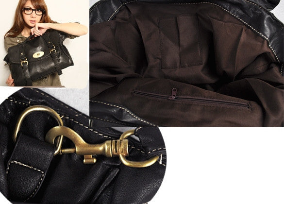 Handbag Spike Shoulder Bag Tote Handle with Magnetic Button - Meet Yours Fashion - 7