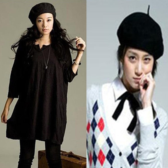 5 Colors New Fashion Wool Warm Women Beret Beanie Hat Cap Hot
