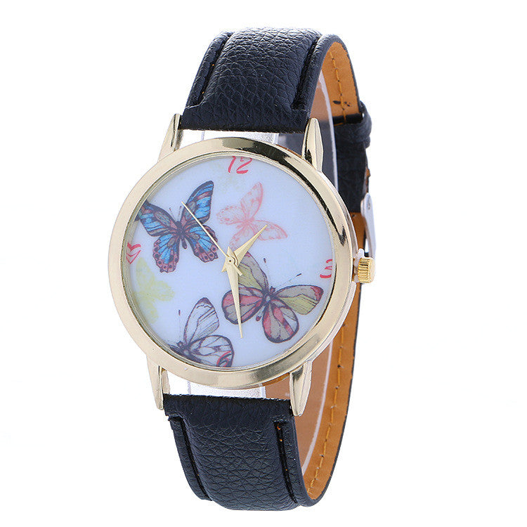 Hot Style Butterfly Leather Watch