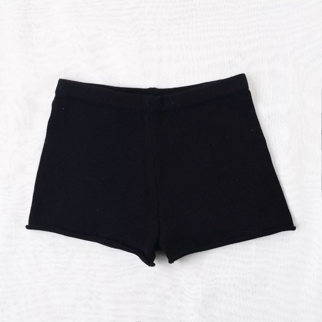 Pure Color High Waist Sexy Slim Shorts