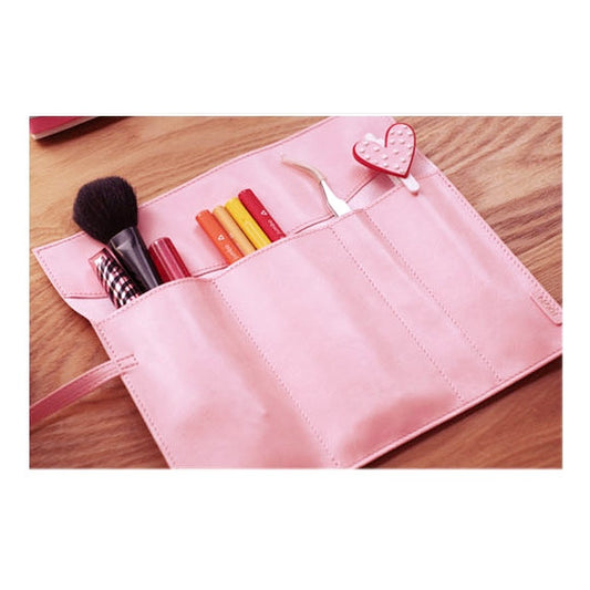 New Korean Fashion Girls Ladies Portable Makeup Cosmetic Bag Pen Bag Two Colors