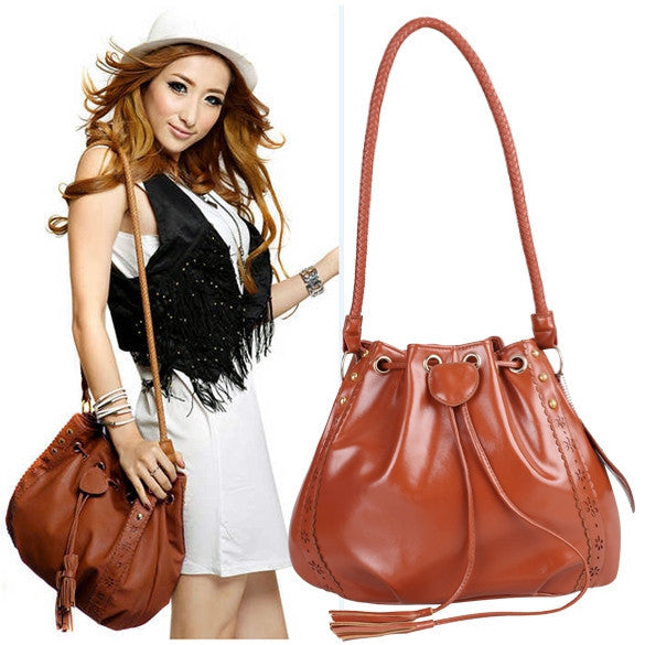 Korean Style Women's Lady Hobo PU leather Handbag Fashion Shoulder Bag Purse - Meet Yours Fashion - 2