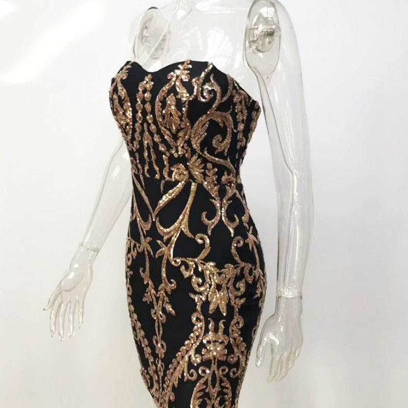 Sequin Tube Bodycon Short Dress
