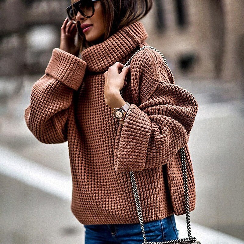 Turtleneck Loose Casual Long Bell Sleeve Sweaters