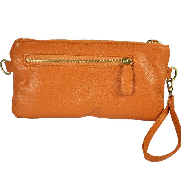 Fashion Retro Women Clutch Chain PU Leather Handbag Purse Tote Shoulder Hand Bag 6 Colors - Meet Yours Fashion - 2
