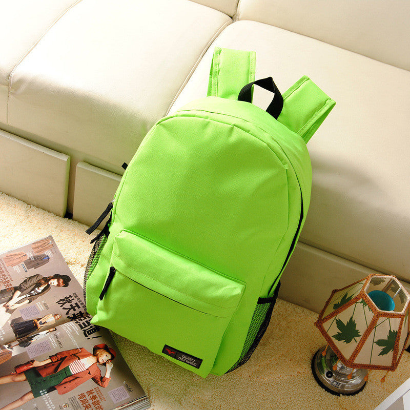 Pure Color Korean Style Flexo Backpack - Meet Yours Fashion - 10