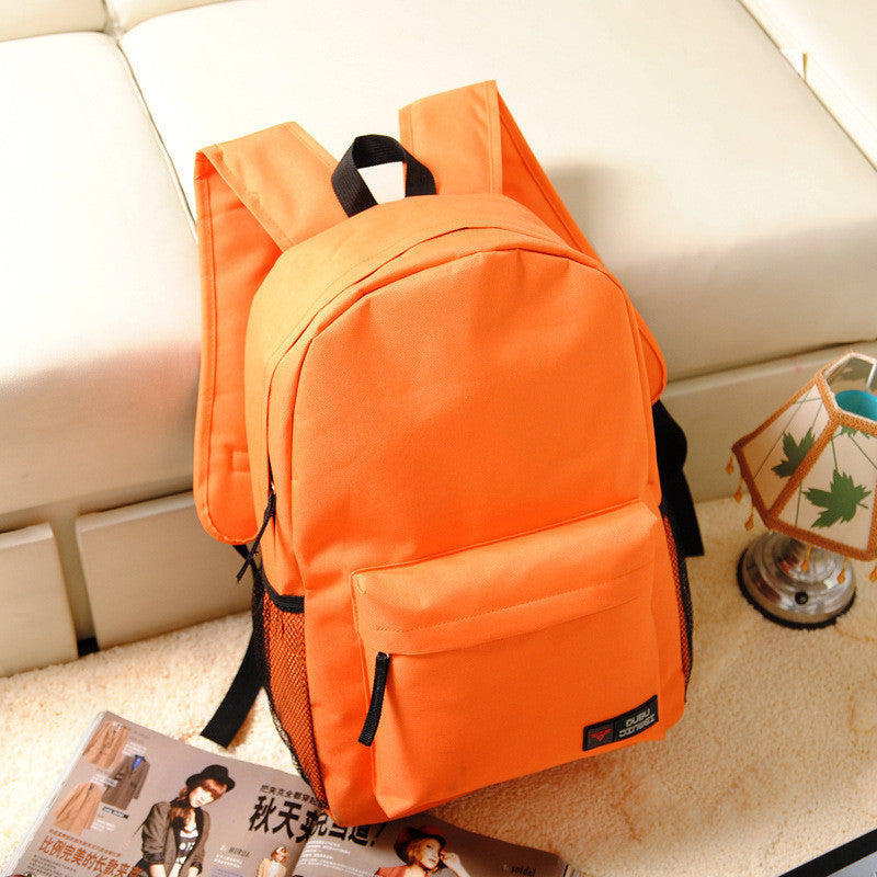 Pure Color Korean Style Flexo Backpack - Meet Yours Fashion - 6