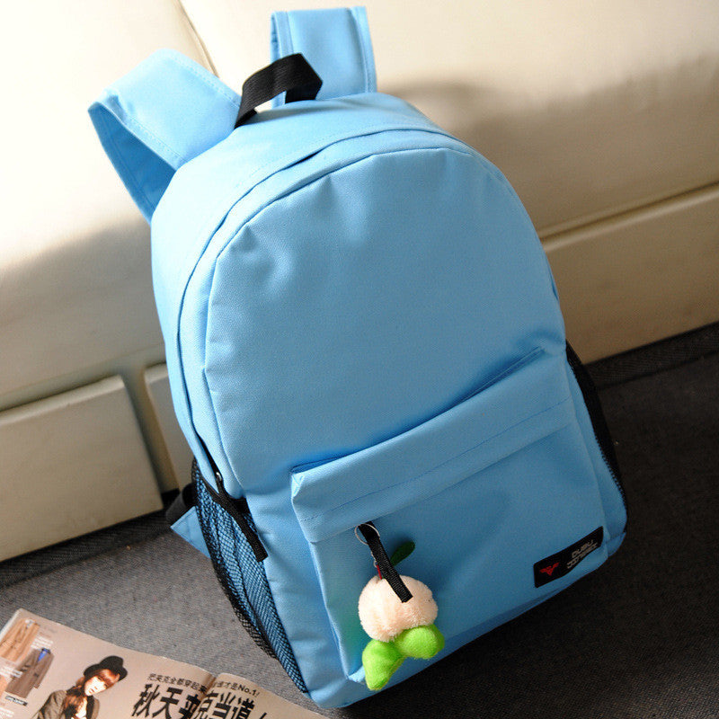 Pure Color Korean Style Flexo Backpack - Meet Yours Fashion - 8