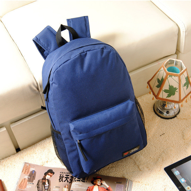 Pure Color Korean Style Flexo Backpack - Meet Yours Fashion - 4