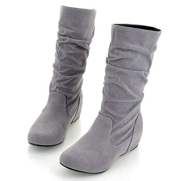 Women's Fashion Boots Bow Decoration Mid-Calf OL Style Fashion And Beautiful Shoes