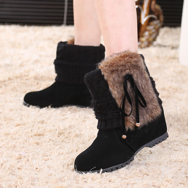 Sorel Wedge Winter Mid Calf Fur Boots
