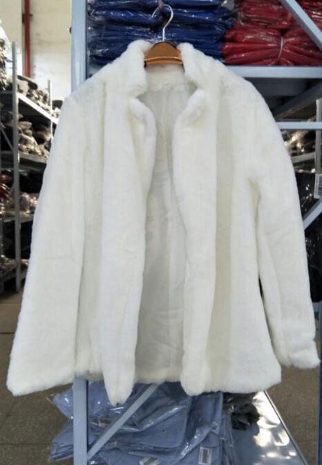 Candy Color Lapel Collar Women Faux Fur Oversized Teddy Coat