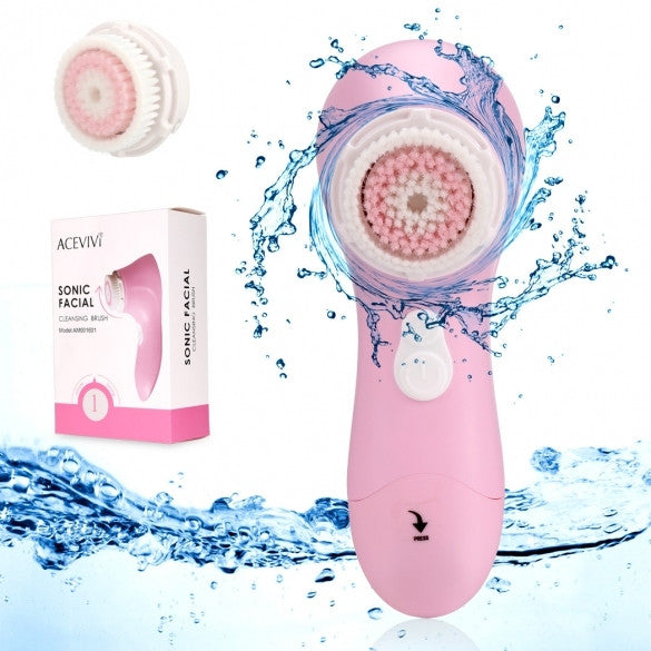 ACEVIVI Waterproof Portable Size Sonic Face Facial Cleaning Brush Cleaner