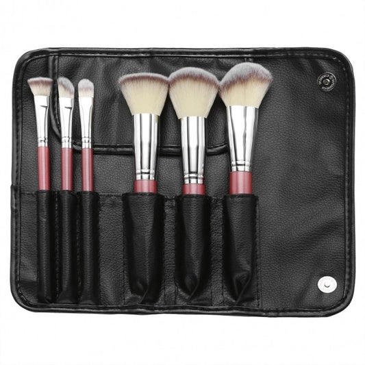 6 PCS Makeup Brush Professional Foundation Face Powder Brushes Set + Makeup Carrying Bag