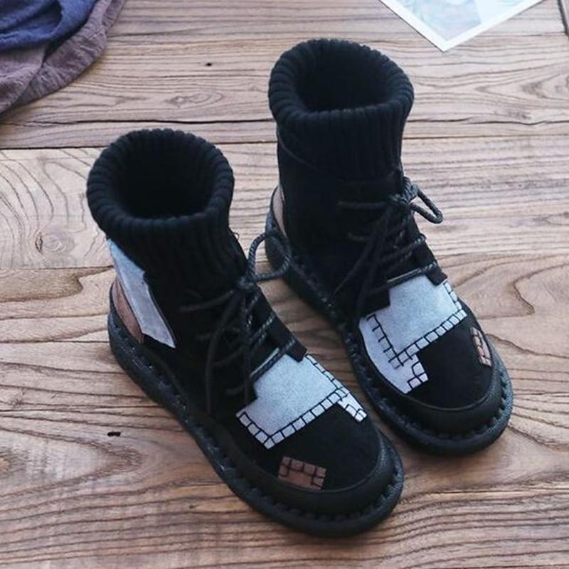 Winter Woollen Line Martin Flat Calf boots