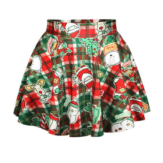Lovely Christmas Santa Short Skirt