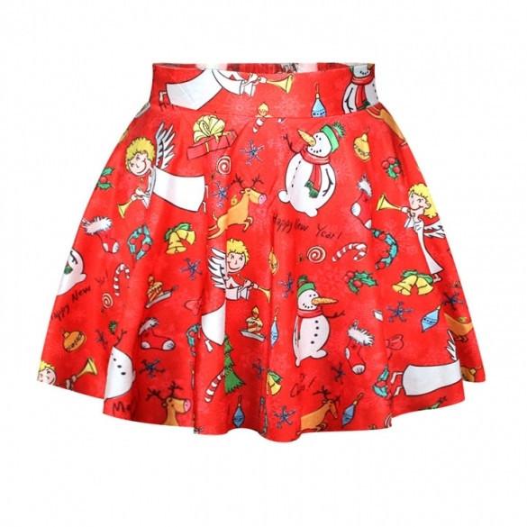 Lovely Christmas Santa Short Skirt - MeetYoursFashion - 11