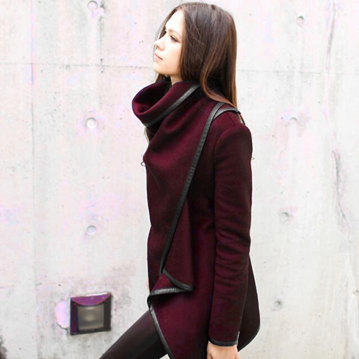 Long Irregular Thickening Woolen Overcoat - Meet Yours Fashion - 10