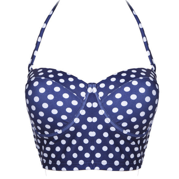Heart Push-up Padded Dot 2 Pcs Set Bikini Swimwear - MeetYoursFashion - 5