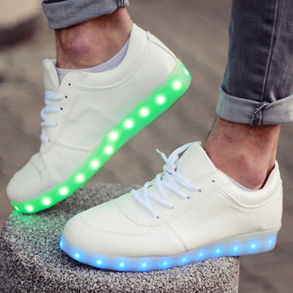 Charming Unisex LED Light Luminous Lace Up Sportswear Sneakers - MeetYoursFashion - 1
