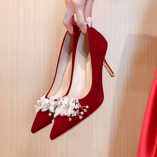 2023 New Red Wedding Shoes